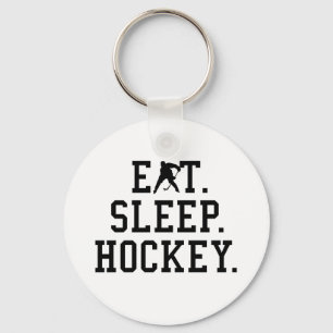 Eat Sleep Hockey - Hockey Lovers Keychain