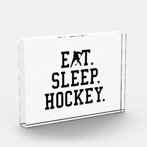 Eat Sleep Hockey _ Hockey Lovers       Photo Block