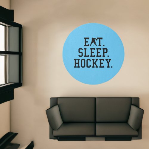 Eat Sleep Hockey _ Hockey Lovers       Rug
