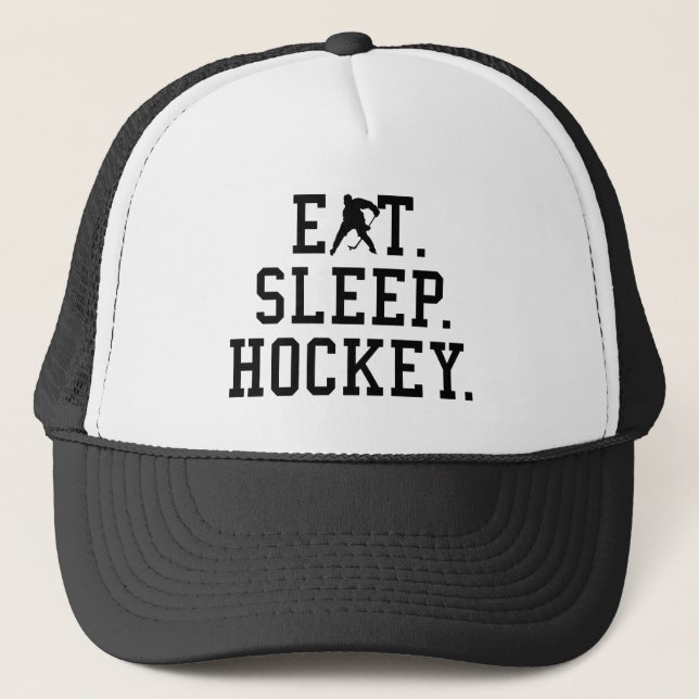 Eat Sleep Hockey - Hockey Lovers       Trucker Hat (Front)