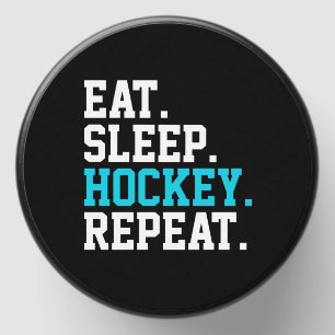 Eat Sleep Hockey Repeat -Hockey Lovers  Mini Candle Favors