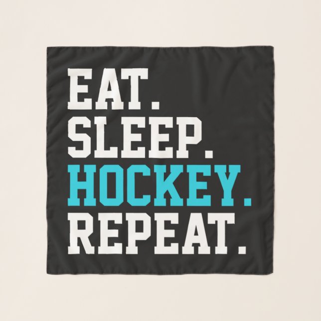 Eat Sleep Hockey Repeat -Hockey Lovers       Scarf (Front)