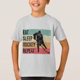 Eat, Sleep, Hockey, Repeat - Kids T-Shirt
