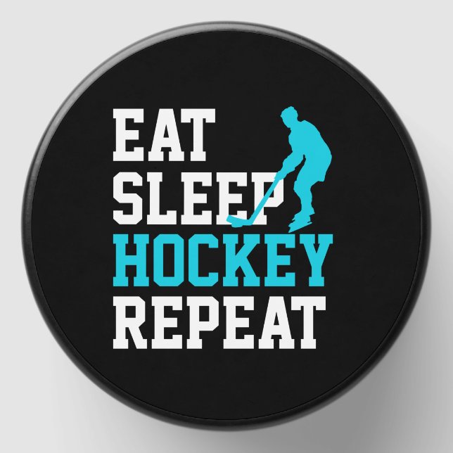 Eat Sleep Hockey Repeat       Mini Candle Favors (Front)