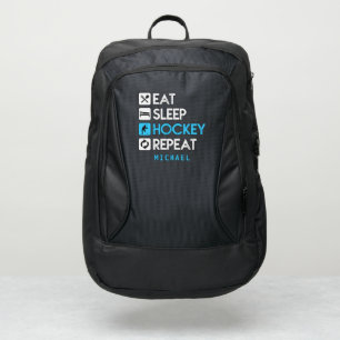Eat Sleep Hockey Repeat Personalized Sports Game Port Authority® Backpack