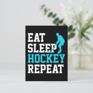 Eat Sleep Hockey Repeat        Postcard