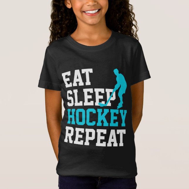 Eat Sleep Hockey Repeat      T-Shirt (Front)