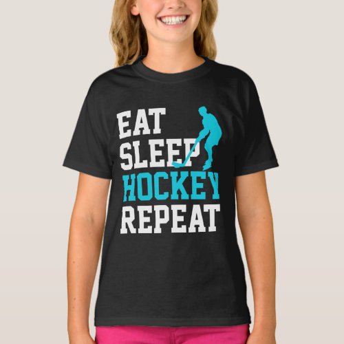 Eat Sleep Hockey Repeat     T_Shirt