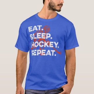eat sleep hockey repeat T-Shirt