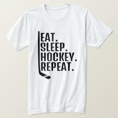  Eat Sleep Hockey Repeat T_Shirt