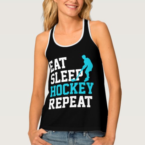 Eat Sleep Hockey Repeat        Tank Top