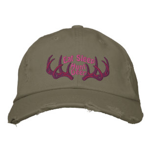 Eat Sleep Hunt Deer Embroidered Baseball Cap