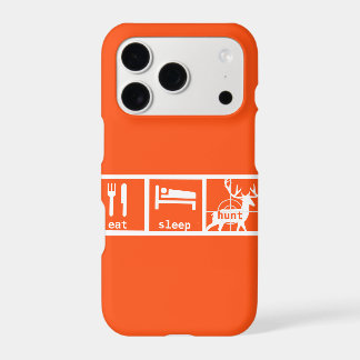 Eat Sleep Hunt iPhone Deer Stag Buck 17 Pro Case