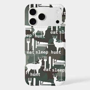 Eat Sleep Hunt iPhone Deer Stag Buck iPhone 17 Pro Max Case