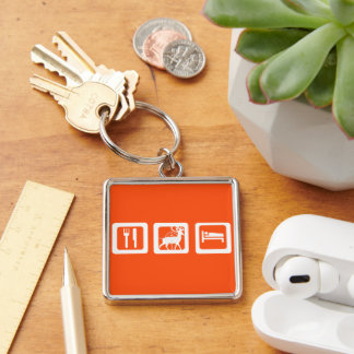 Eat Sleep Hunt Keychain