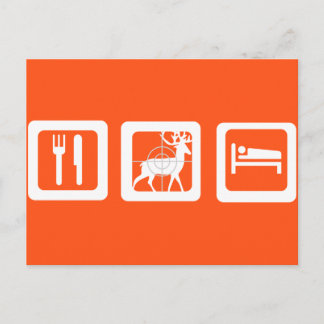 Eat Sleep Hunt Postcard