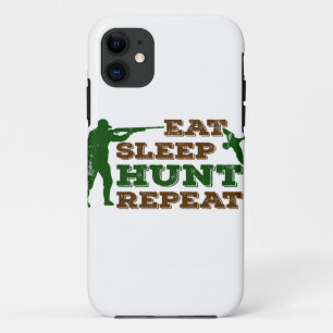 Eat Sleep Hunt Repeat Funny Gift For Hunters iPhone 11 Case