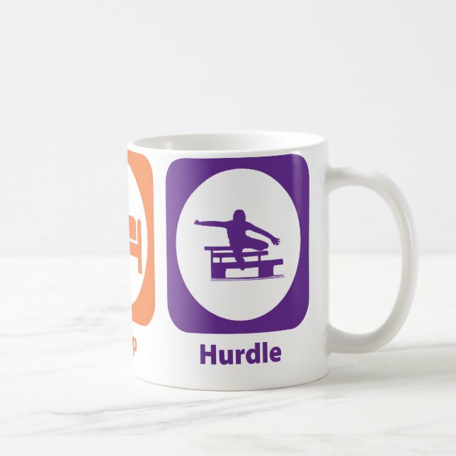 Eat Sleep Hurdle Coffee Mug (Right)