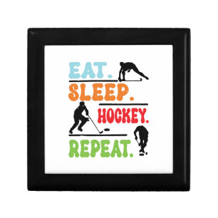 Eat Sleep Ice Hockey Repeat Gift Box