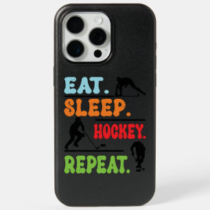Eat Sleep Ice Hockey Repeat  iPhone 15 Pro Max Case