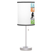 Eat Sleep Ice Hockey Repeat  Table Lamp (Left)