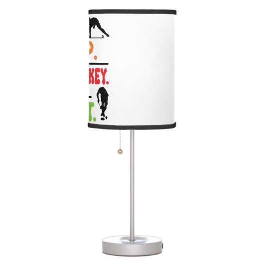 Eat Sleep Ice Hockey Repeat  Table Lamp (Right)