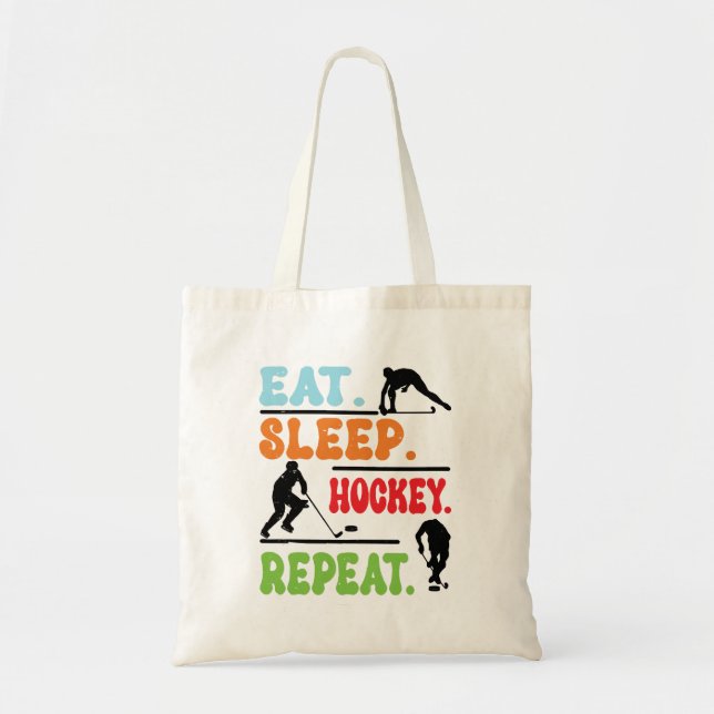 Eat Sleep Ice Hockey Repeat  Tote Bag (Front)