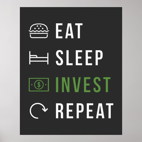 Eat Sleep Invest Repeat Poster