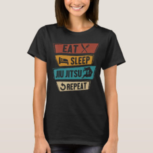 Eat Sleep Jiu Jitsu Repeat Mixed Martial Artist T-Shirt