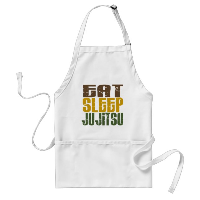 Eat Sleep Ju Jitsu 1 Adult Apron (Front)