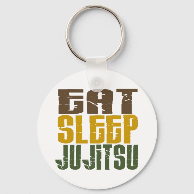 Eat Sleep Ju Jitsu 1 Keychain (Front)