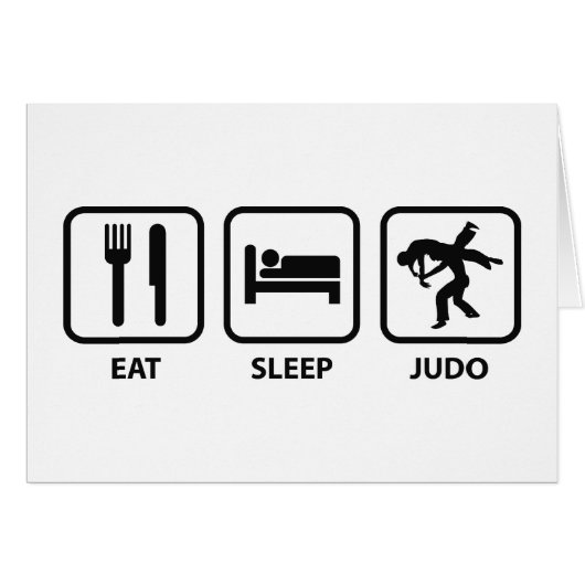 Eat Sleep Judo Cards (Front Horizontal)