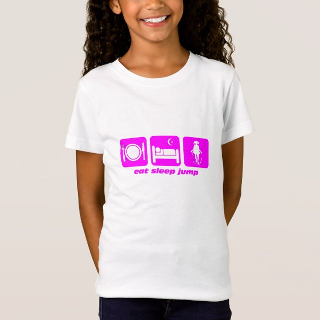 eat sleep jump rope T-Shirt (Front)