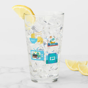 Eat Sleep K-Drama and Repeat  (Personalize It)  Glass