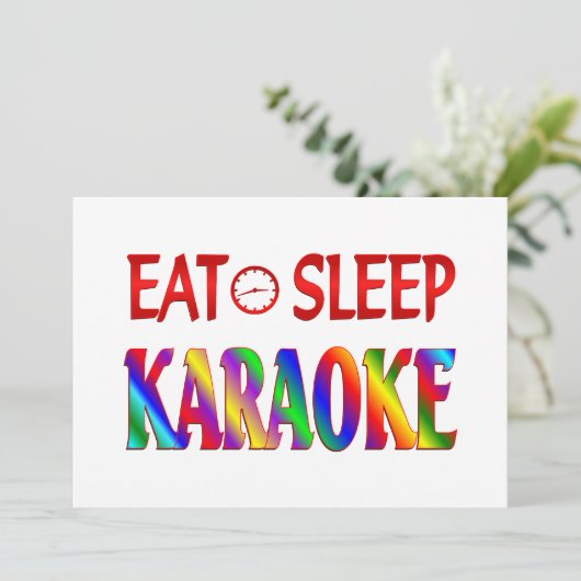 Eat Sleep Karaoke (Standing Front)