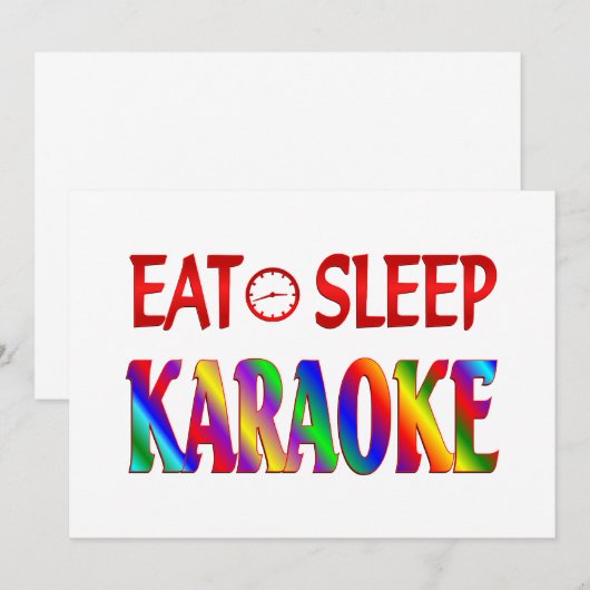 Eat Sleep Karaoke (Front/Back)
