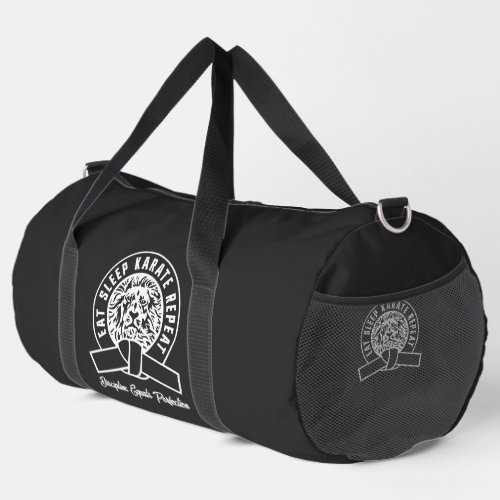 Eat Sleep Karate Repeat _ Discipline  Perfection Duffle Bag