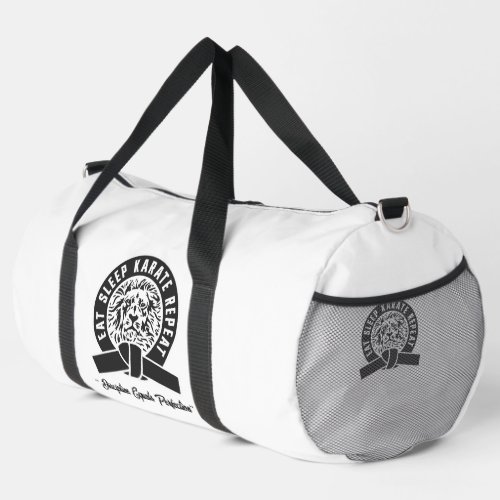 Eat Sleep Karate Repeat _ Discipline  Perfection Duffle Bag