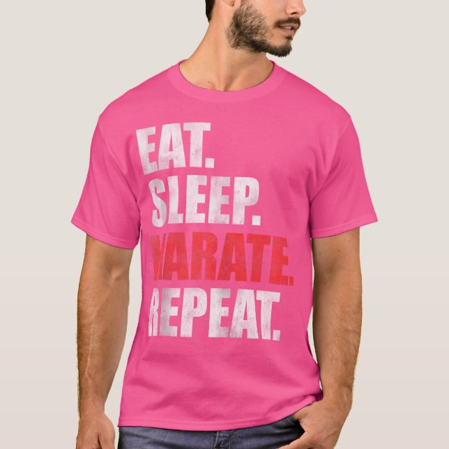 Eat Sleep Karate Repeat T-Shirt (Front)