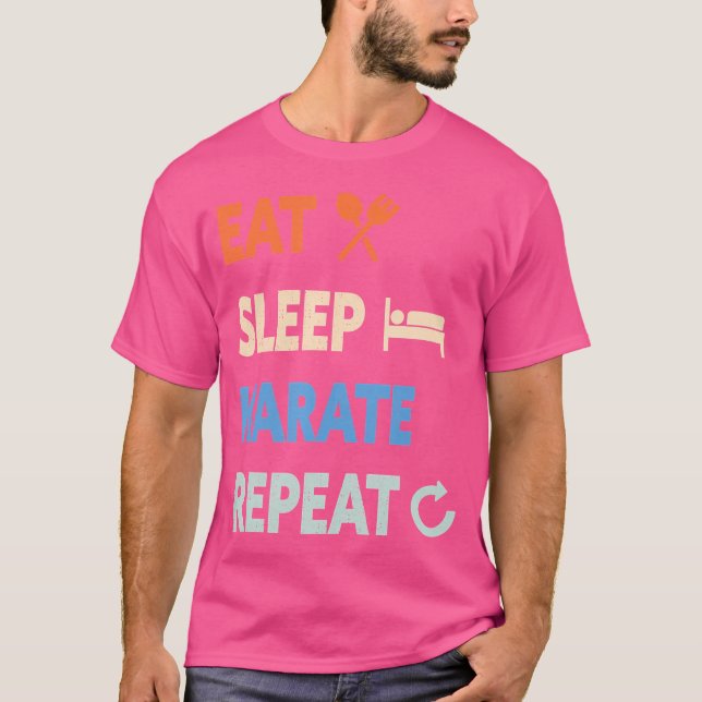 Eat Sleep Karate Repeat T-Shirt (Front)