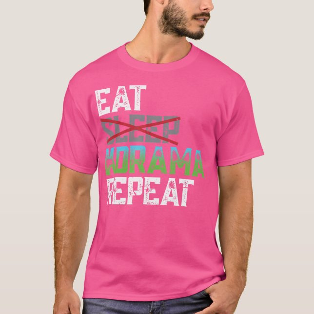 Eat Sleep Kdrama Repeat K-Pop T-Shirt (Front)