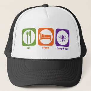 Eat Sleep Keep Bees Trucker Hat