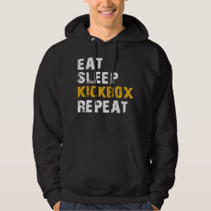 eat sleep kickbox hoodie