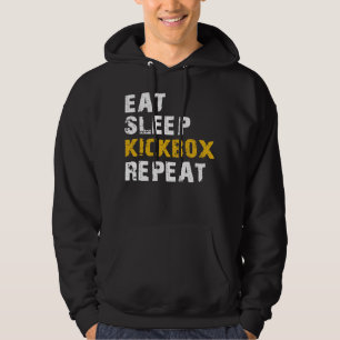 eat sleep kickbox hoodie