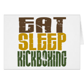Eat Sleep Kickboxing 1 Cards