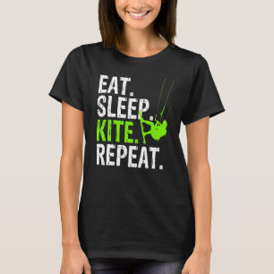 Eat Sleep Kite Repeat - Kitesurf T-Shirt