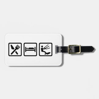 Eat sleep Kitesurfing Luggage Tag