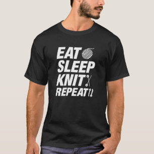 Eat Sleep Knit Repeat T-Shirt