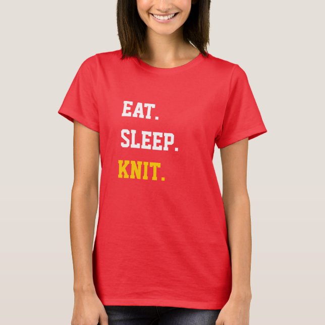Eat Sleep Knit T-Shirt (Front)