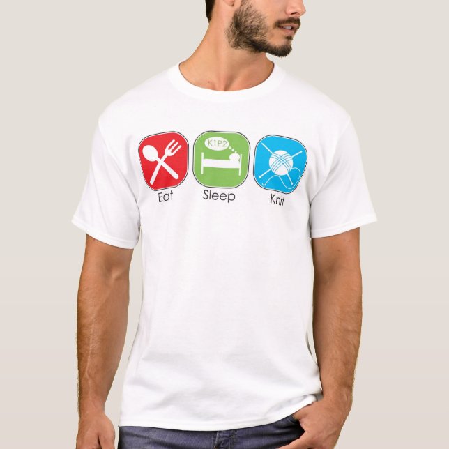 Eat Sleep Knit T-Shirt (Front)